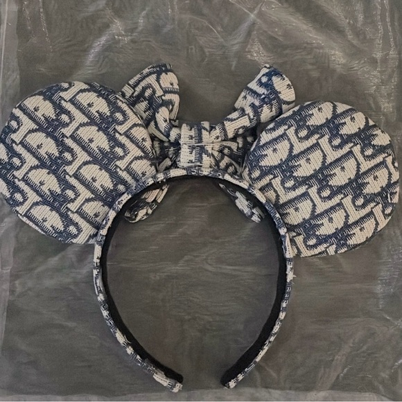 Monogram Mickey/Minnie Ears Headband - Picture 2 of 3